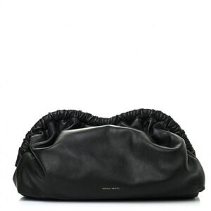 MANSUR GAVRIEL bag Lambskin Cloud Clutch Black 🖤